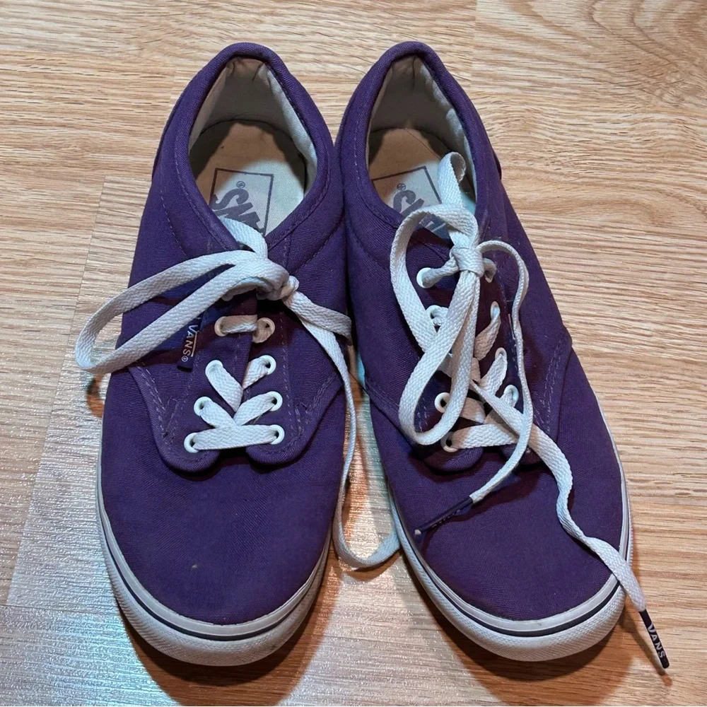 Vans Lo Pro Purple‎ Canvas Low Top Skate Shoes Womens 8
